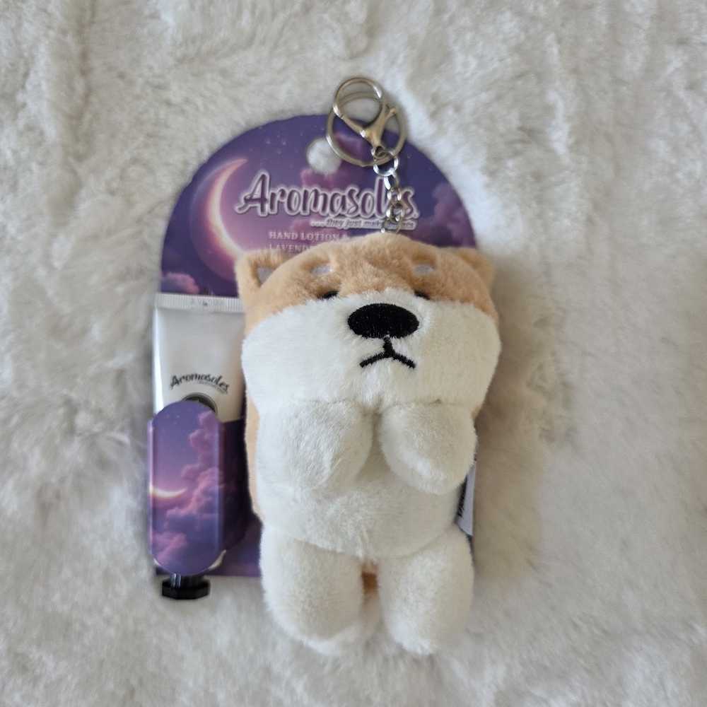 Aromasoles Keychain dog - Lavender Scented Cute Stuffed